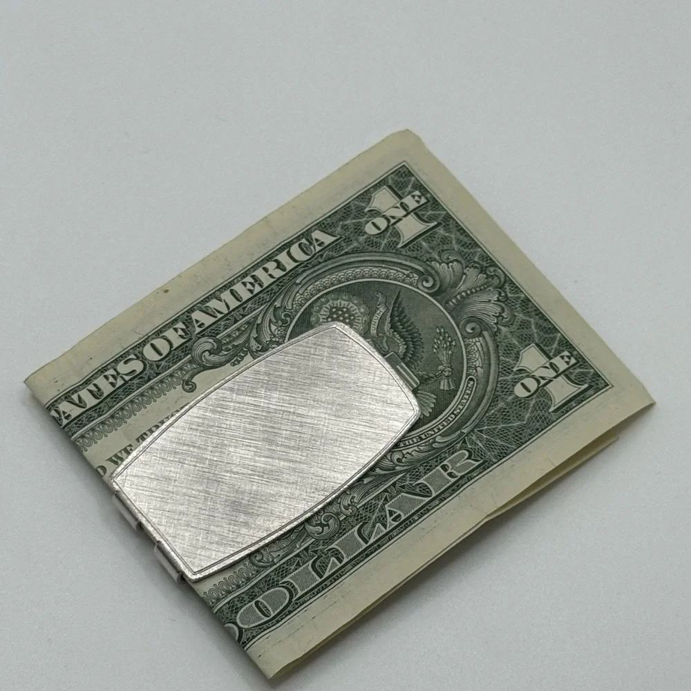NEW VINTAGE Silver Money Clip